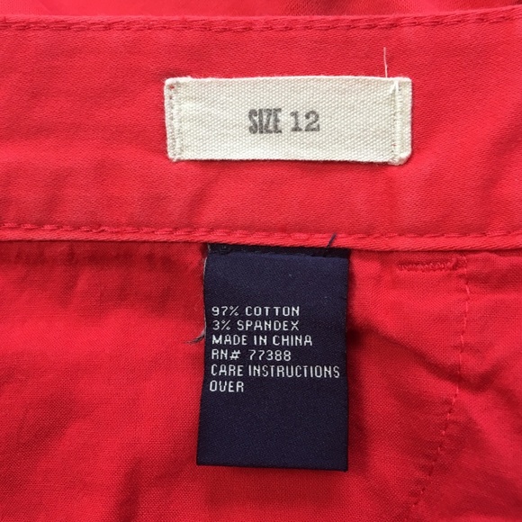 Madewell Orange Skinny Ankle Pants Size 12 - Picture 8 of 10